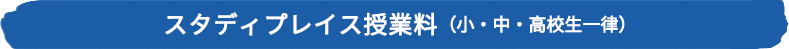 スタディプレイス授業料（小・中・高校生一律）